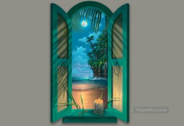 candle seaside magic 3D Oil Paintings